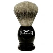 Boar bristle shaving brush with wooden handle